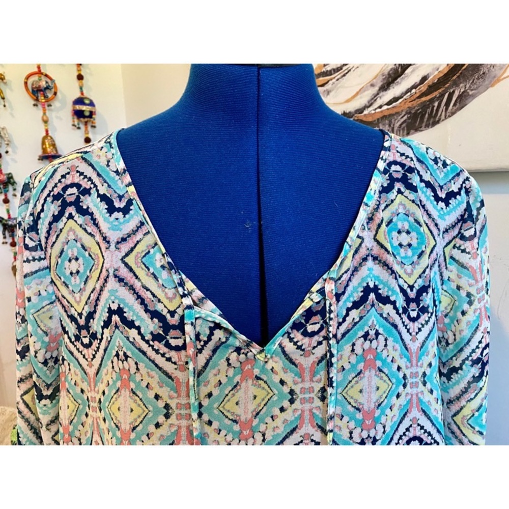 Maurice Long Sleeve V-Neck Blouse - Picture 2 of 10